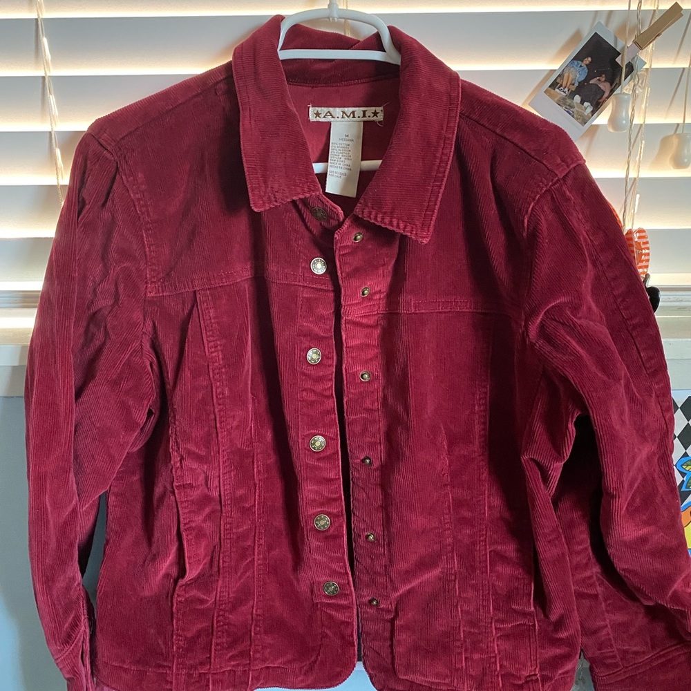 Vintage red corduroy jacket